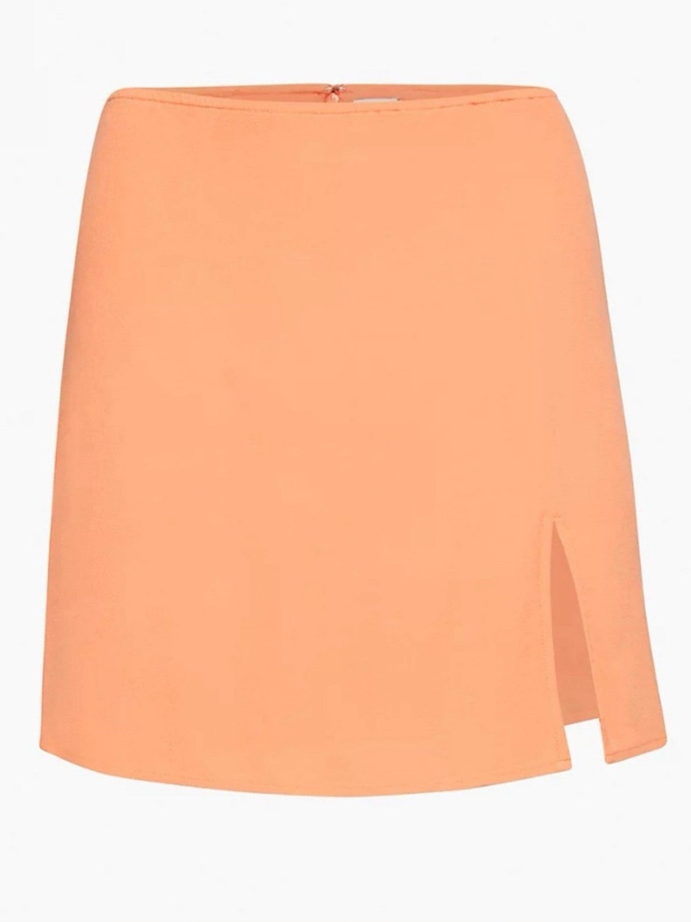Aritzia Sunday Best Tatiana Skirt- Peach Orange Crepe Slit Mini Skirt